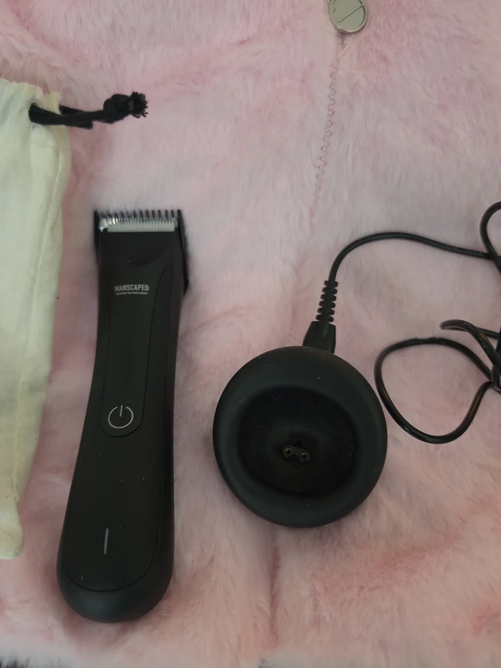 Manscaped Black USB Charging Dock for Electric Trimmer